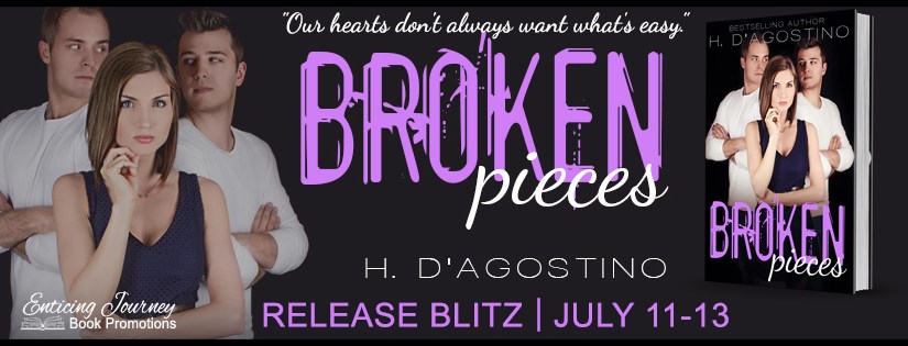 Release Day Blitz ~ Broken Pieces ~ by ~ H. D’Agostino